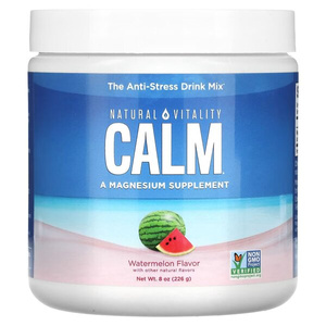 Natural Vitality Calm Magnez w Proszku Arbuzowy Na Relaks i Stres 226g