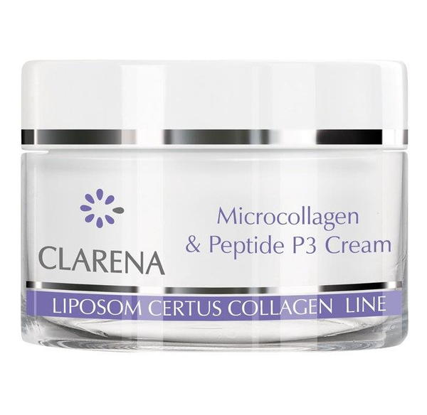 Clarena Liposome Certus Collagen Krem z Mikrokolagenem i Peptydem P3 dla Cery Dojrzałej 50ml