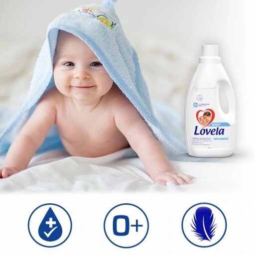 Lovela Baby Odplamiacz w Żelu do Ubranek Niemowlęcych i Dziecięcych 1L