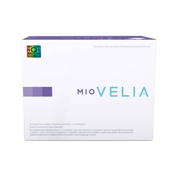 Miovelia dla Kobiet z Zaburzeniami Płodności oraz Gospodarki Hormonalnej 30 Saszetek + 30 Kapsułek