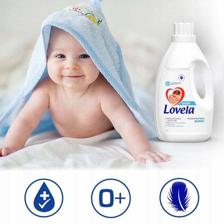 Lovela Baby Hipoalergiczne Mleczko do Prania do Bieli 1,45l