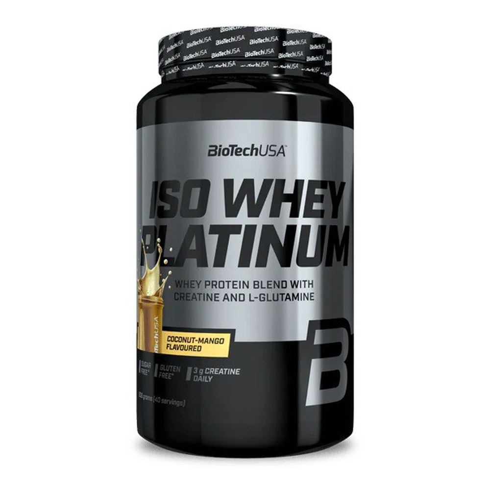 BioTechUSA Iso Whey Platinum Mieszanka Białek Serwatkowych Kokos-Mango 908g