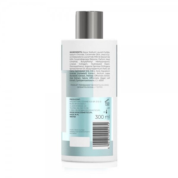 Apis Optima Shampoo with Dead Sea Minerals and Argan Oil for Dry and Damaged Hair 300ml