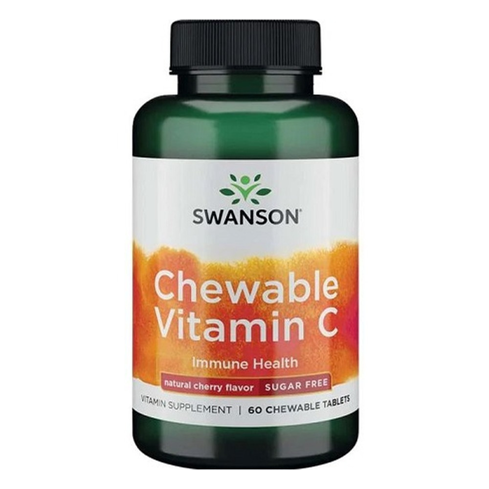 Swanson Chewable Vitamin C Natural Cherry Flavour 60 Tabletki