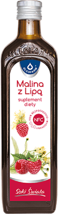 Oleofarm Soki Świata Sok z Malin z Lipą  490ml