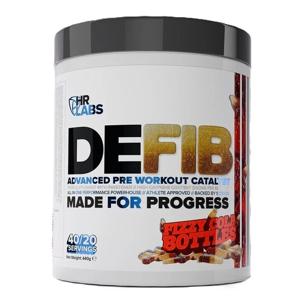 HR Labs Defib Advanced Pre-Workout, Fizzy Cola Bottles 440g
