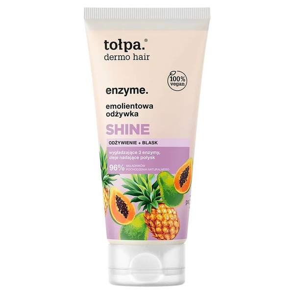 Tolpa Dermo Hair Enzyme Emollient Shine Conditioner for Dull and Frizzy Hair 200ml