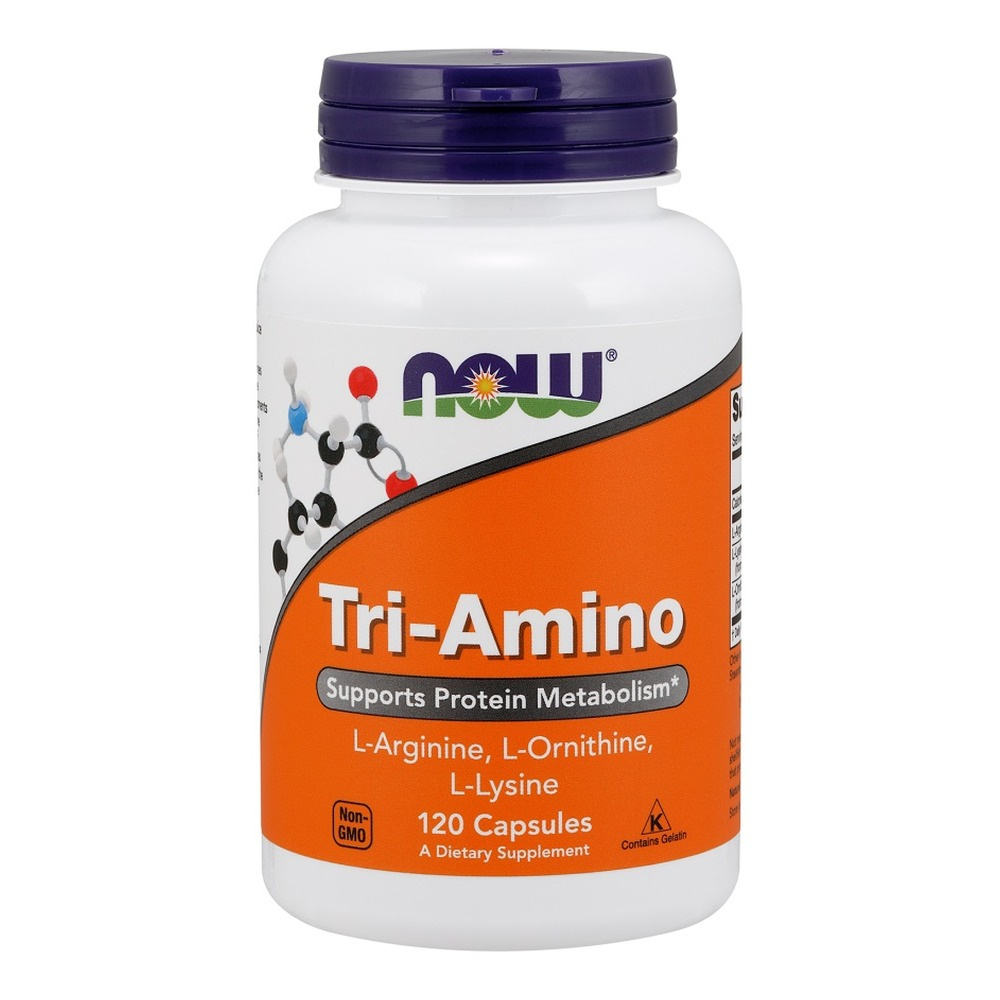 Now Foods Tri-Amino Wsparcie Metabolizmu Białek 120 Kapsułek