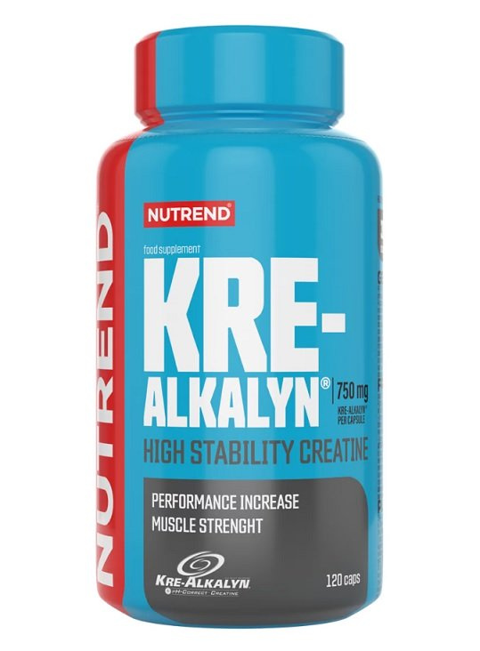 Nutrend Kre-Alkalyn 750mg Kreatyna Buforowana na Siłę i Wydajność 120 Kapsułek
