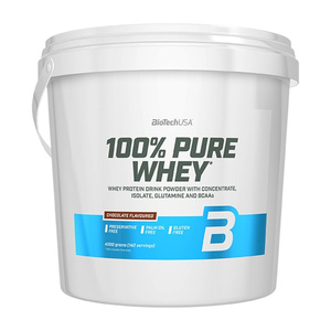 BioTechUSA 100% Pure Whey Protein Powder Bourbon Vanilla For Muscle Growth and Recovery 4000g