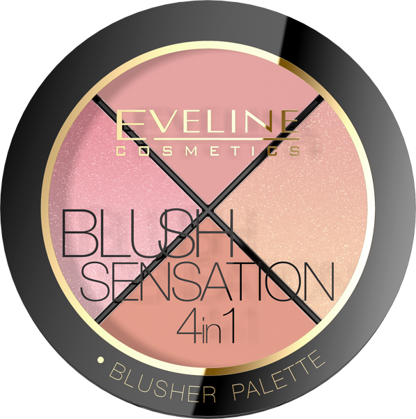 Eveline Contour Blush Senstation 4w1 Paleta Róży do Twarzy 12 g