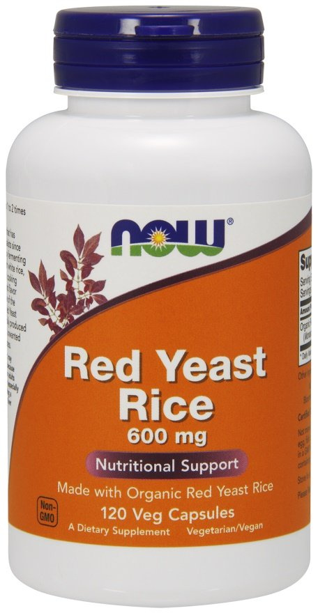 NOW Foods Red Yeast Rice 600mg 120 Vcaps