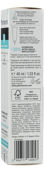 Pharmaceris A Hyaluro-Sensilium Cream with Hyaluronic Acid for Sensitive Skin Prone to Allergies 40ml