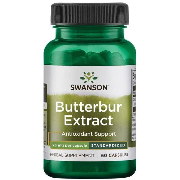 Swanson Butterbur Extract 75mg 60 Capsules