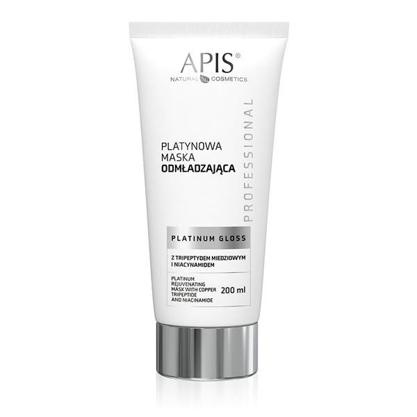 Apis Professional Platinum Gloss Rejuvenating Mask With Copper Tripeptide And Niacinamide for Mature Skin 200ml Best Before 23.05.25