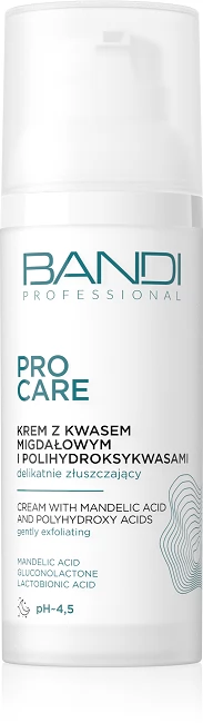 Bandi Professional Pro Care Krem z Kwasem Migdałowym i Polihydroksykwasami Delikatnie Złuszczający 50ml