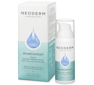 Neoderm AcneControl Krem Przeciw Niedoskonałościom z LHA i Jonami Srebra 50ml