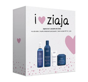 Ziaja Set Berries Acai Body Mousse 200ml Soap with Bath Lotion 300ml Day Cream 50ml Tonic 200ml