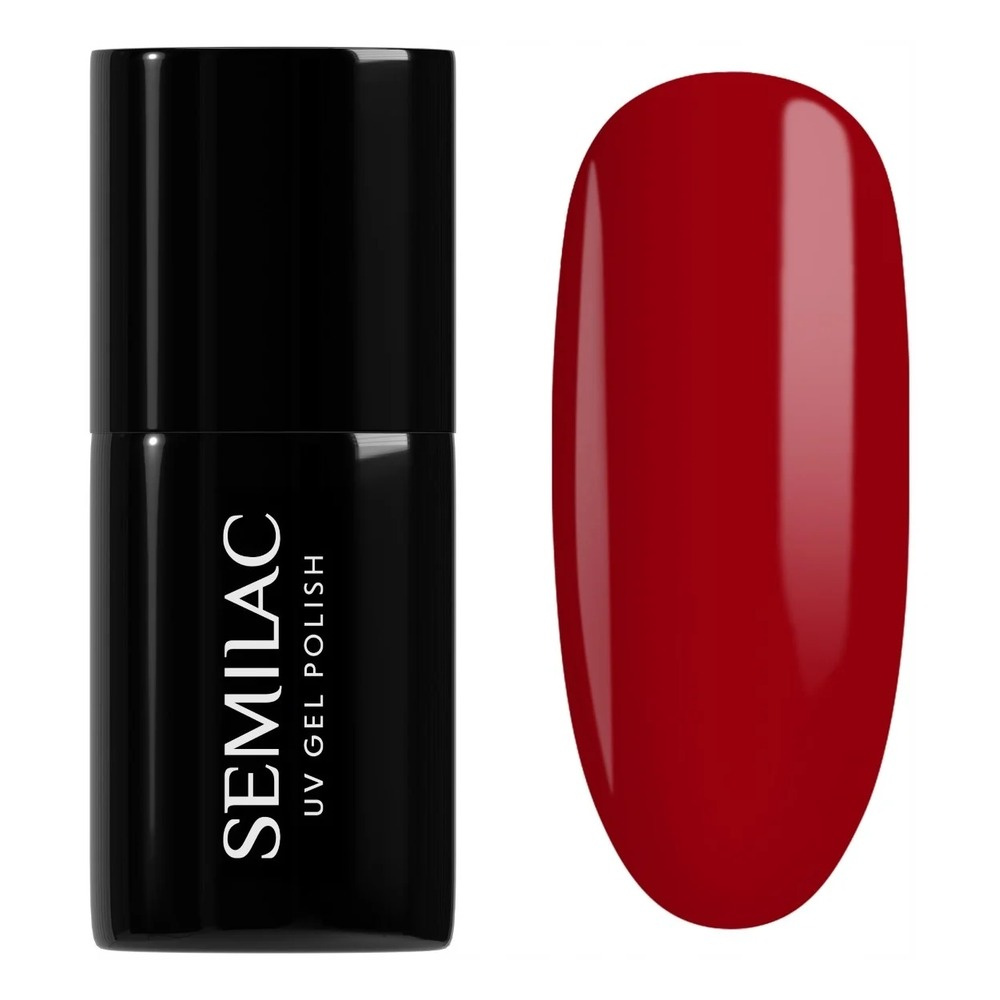 Semilac UV/LED Soak Off Hybrid Gel Nail Polish - 345 Gorgeous Red 7ml