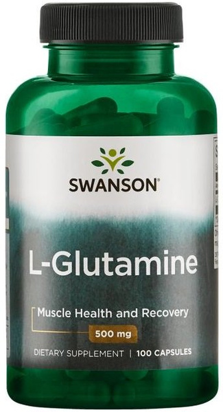 Swanson L-Glutamine 500mg 100 Kapsułek