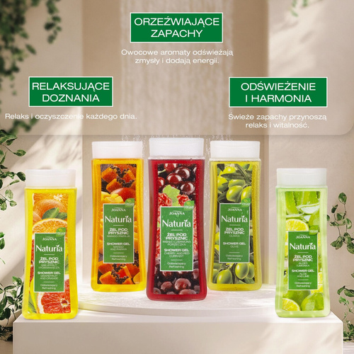 Joanna Naturia Żel pod Prysznic Grejpfrut i Pomarańcza dla każdego Rodzaju Skóry 300ml