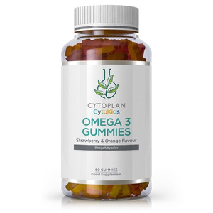Cytoplan Kid's Omega 3 Gummies Strawberry and Orange For Kids 60 Gummies