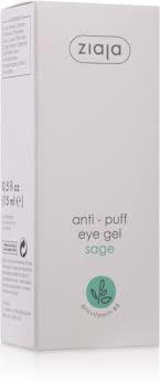 Ziaja Bio Sage Eye and Eyelid Gel Reducing Puffiness Vegan 15ml