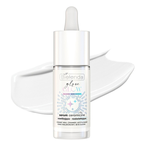 Bielenda Glaze & Glow Serum Ceramiczne Nawilżająco-Rozświetlające Glazed Skin Effect dla Skóry Suchej Pozbawionej Blasku 30ml