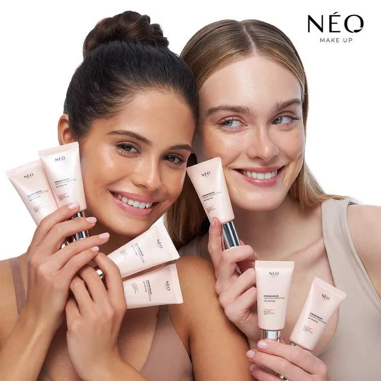 Neo Makeup Intense Serum Sheer SPF 30 Moisturizing Foundation No. 03 Natural with Glass Skin Effect 30ml