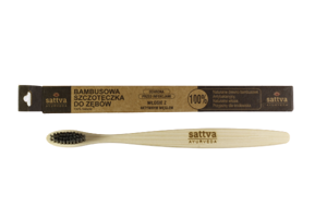 Sattva Ayurveda Bamboo Toothbrush Medium 1 Piece
