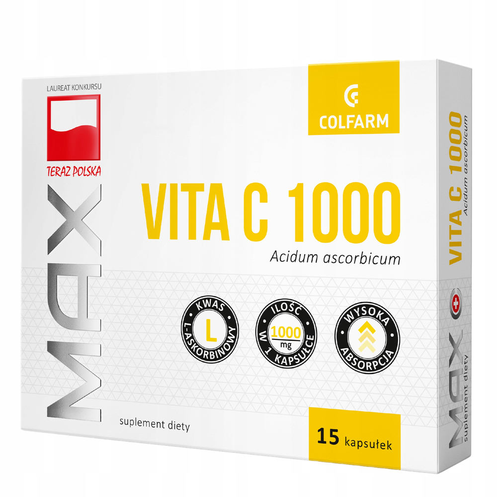 Colfarm Max Vita C Vitamin C 1000mg 15 Capsules