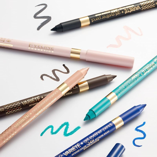 Eveline Variete Wodoodporna Żelowa Kredka do Makijażu Oczu Nr 09 Pink 1 Sztuka