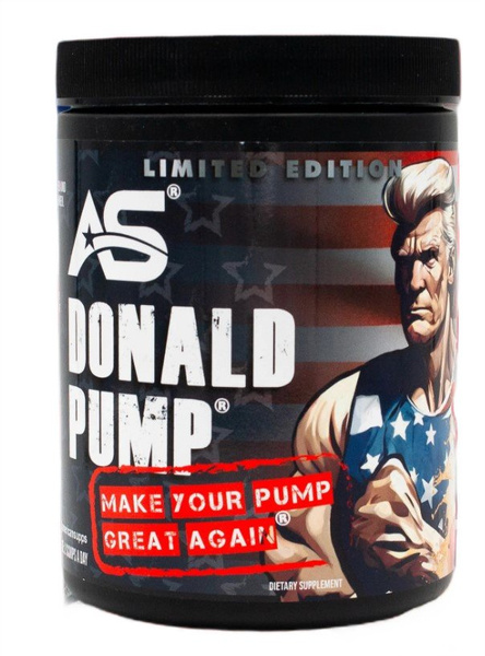 American Supps Donald Pump Caffeine-Free Pump Booster Peach Ice Tea 510g