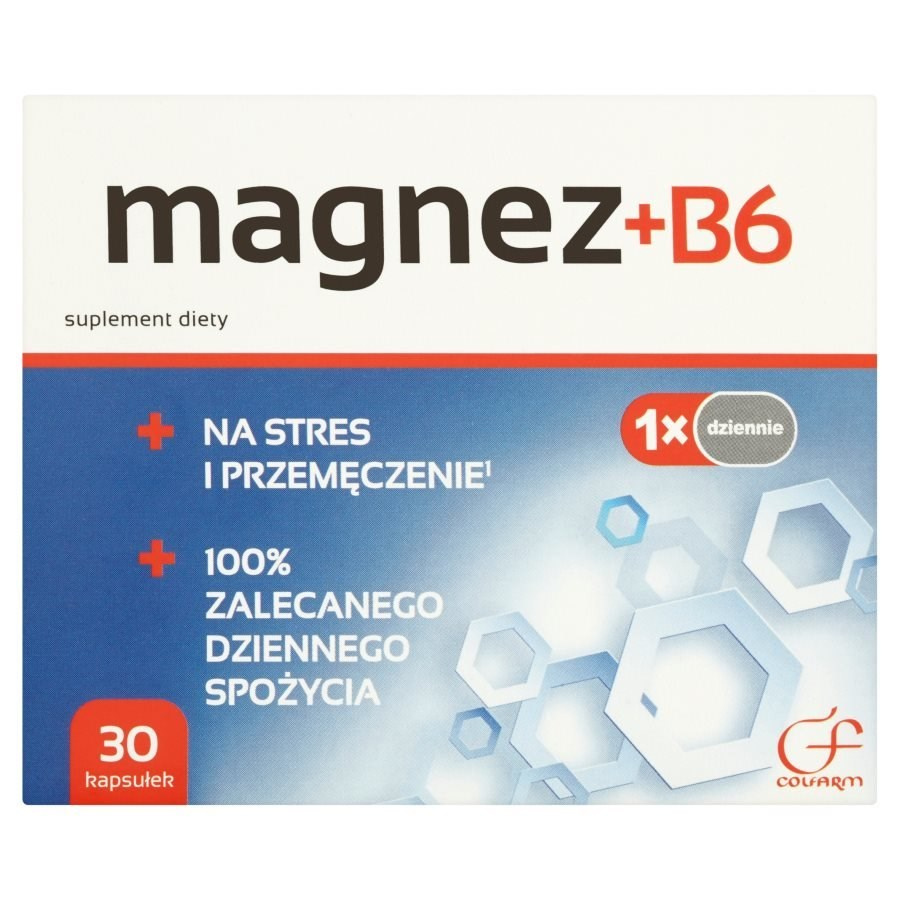 Colfarm Magnesium + B6 for Stress and Overwork 30 Capsules