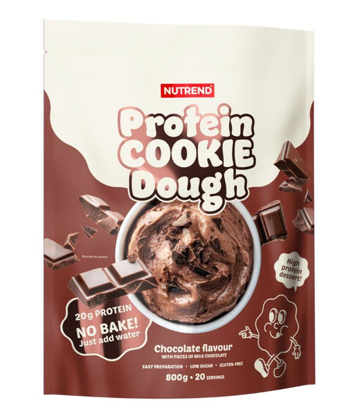 Nutrend Protein Cookie Dough Chocolate High Protein Dessert Mix for Fitness Enthusiasts 800g