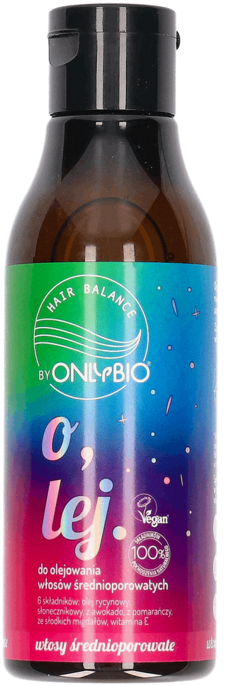 OnlyBio Hair Balance Vegan Oil for Medium Porosity Hair with Castor Oil 150ml