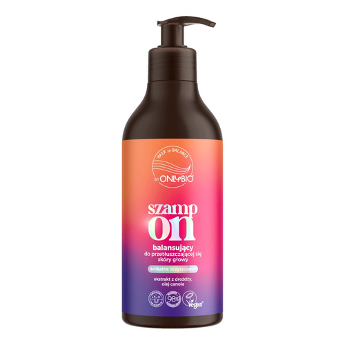 OnlyBio Hair Balance Szampon Balansujący do Przetłuszczającej Się Skóry Głowy 400ml