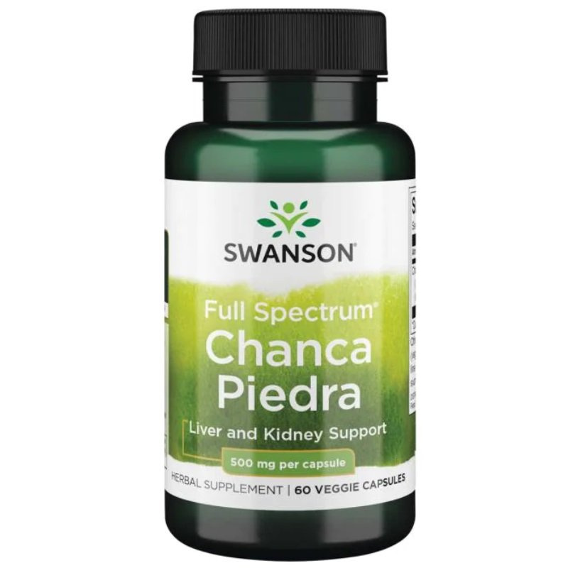 Swanson Full Spectrum Chanca Piedra 500mg Wspomaga Naturalne Funkcje Detoksykacyjne 60 Kapsułek