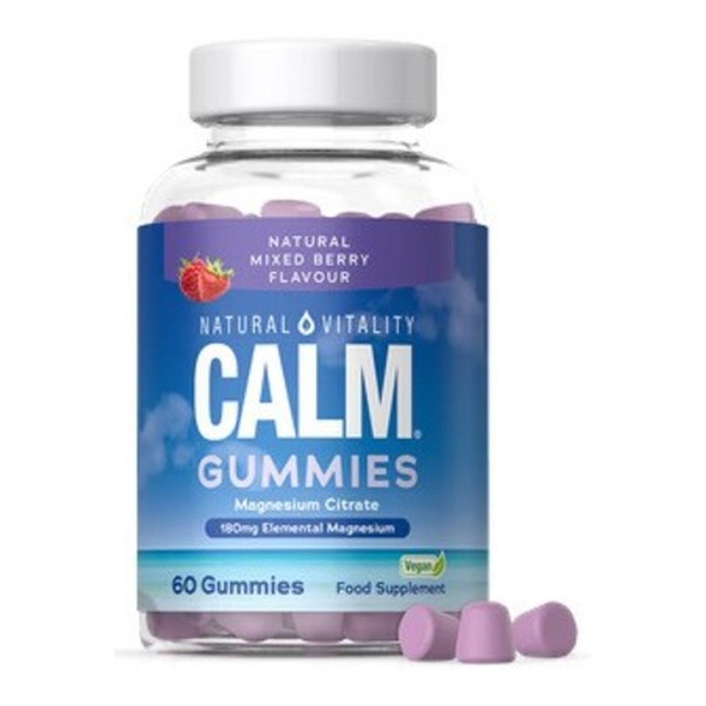 Natural Vitality Calm cytrynian magnezu w żelkach Naturalne Owoce Leśne 60 żelków