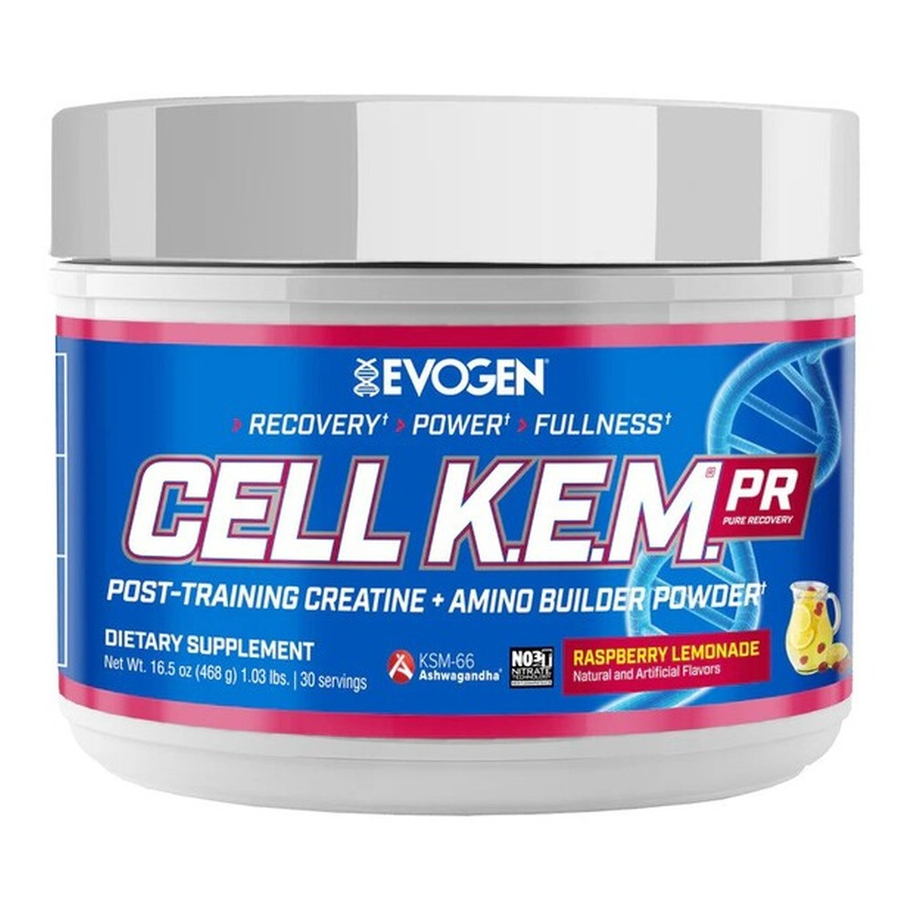 Evogen Cell K.E.M. PR Post-Workout Recovery Powder, Raspberry Lemonade 468g