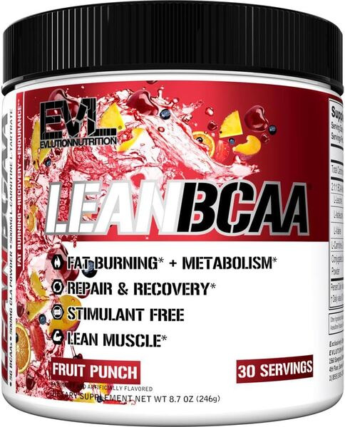 EVLution Nutrition Lean BCAA, Fruit Punch - 246g