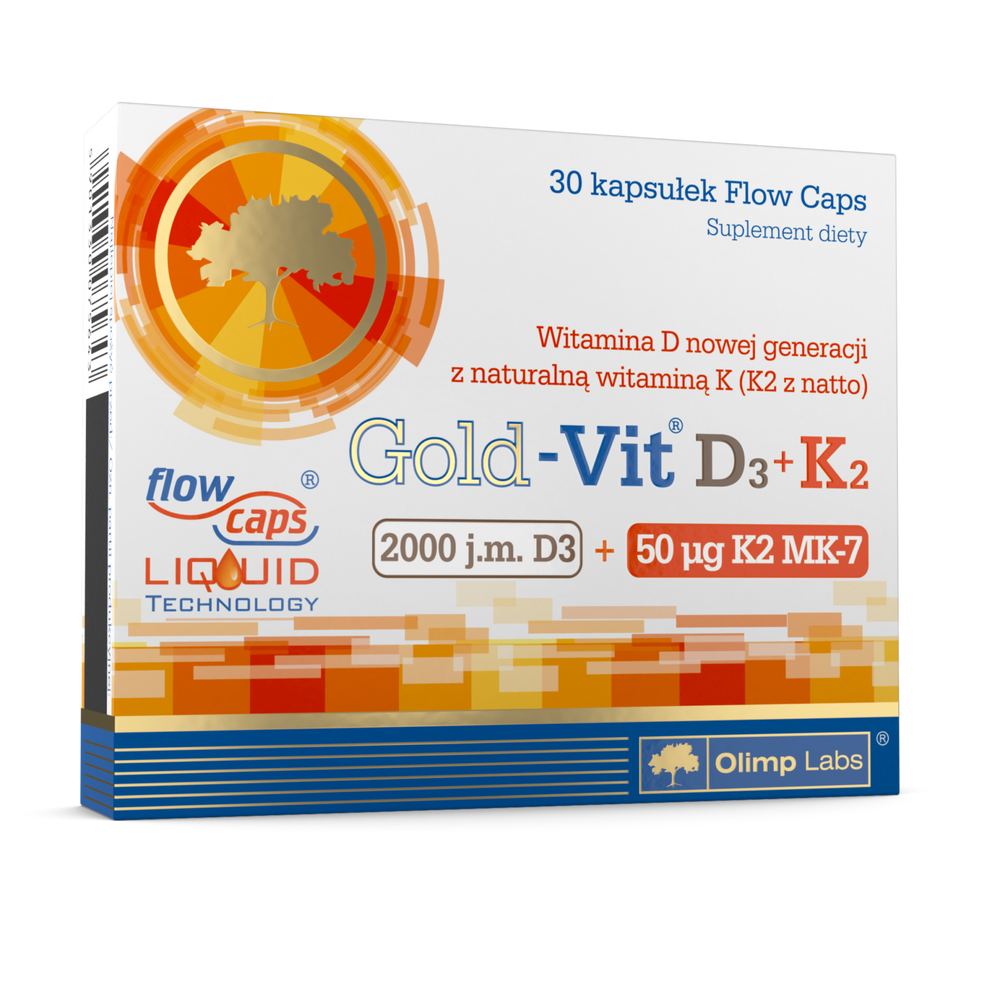 Olimp Gold-Vit D3+K2 2000 IU 30 Capsules
