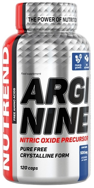 Nutrend Arginina L-arginina w Kapsułkach na Wsparcie Syntezy Tlenku Azotu 120 Kapsułek