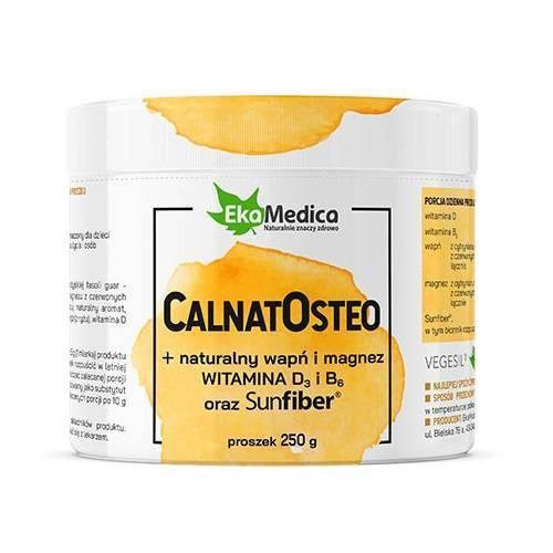 EkaMedica CalnatOsteo Wapń Magnez Witamina D i B6 Błonnik Rozpuszczalny Proszek 250g