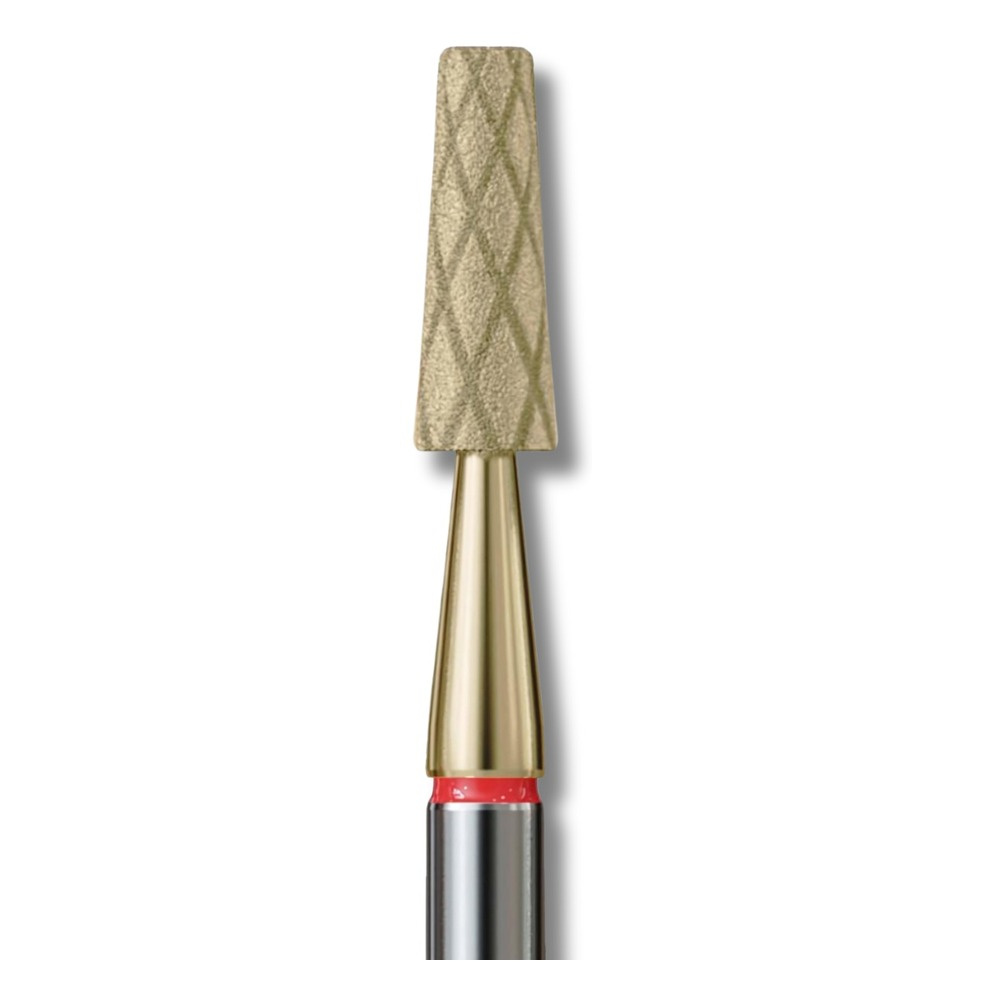 IQ Nails Cool Bits Gold Line Diamentowy Frez do Paznokci Stożek Ścięty Drobne Ziarno 3,1mm ZRN Powłoka Manicure i Pedicure 173.X514.031Z 1 Sztuka