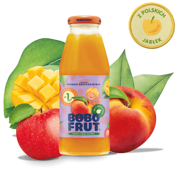 Bobo Frut Nectar Apple Mango Peach for Babies after 12 Months 300ml