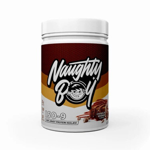 Naughty Boy Iso-9 Chocolate Brownie Whey Protein Isolate For Muscle Mass Building and Recovery 900g