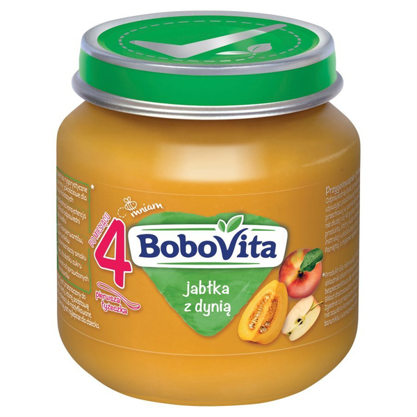 BoboVita Deser Jabłka z Dynią dla Niemowląt po 4 Miesiącu 125g