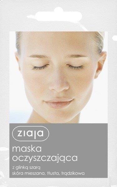 Ziaja Cleansing Mask with Gray Clay Mixed Greasy Acne Skin Vegan 7ml