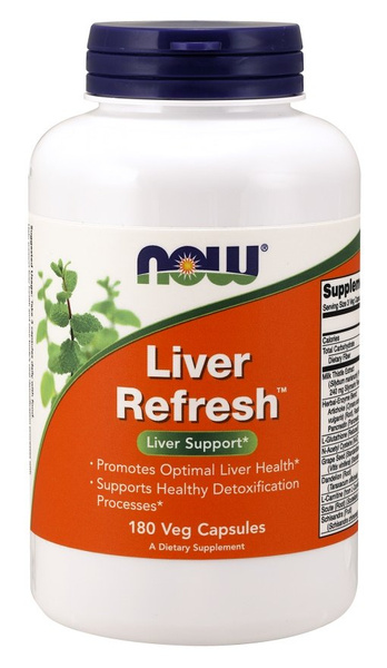 NOW Foods Liver Refresh Supplement for Liver Health and Detoxification 180 Vcaps